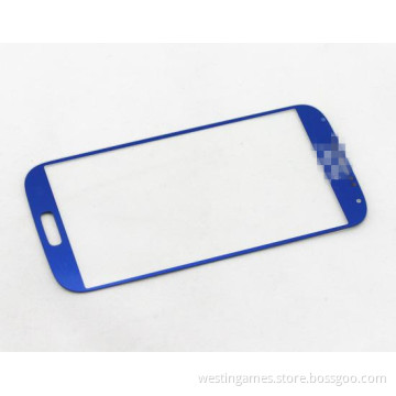 Outer LCD Screen Lens Top Touch Glass Replace for Galaxy S4 S IV I9500 - Blue (Original)